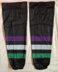 Purple Black Green Grey Hockey Socks Size 28” - Picture 1 of 7