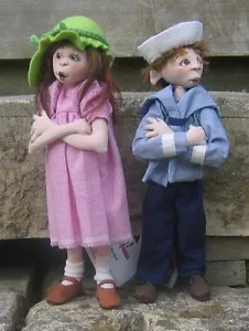 Cloth Art Doll Pattern "Jessie & Jack" by Sharon Mitchell - Picture 1 of 3