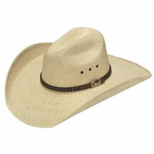 Alamo Unisex Palm Natural Straw Western Hat D53104 - Picture 1 of 1