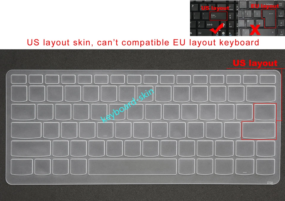 Keyboard Skin Cover For Lenovo Yoga 510-14 710-14 710-15 510S-14ISK 310S-14ISK  - Image 1 of 4