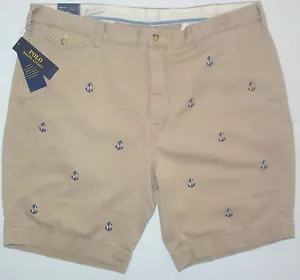 NWT Mens 40 Polo Ralph Lauren Bedford Chino Watch Hill 3 Khaki Shorts msrp -$98 - Picture 1 of 12
