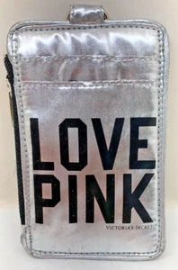Women's PINK by Victoria's Secret Small Silver & Black Wallet w/Credit Card/ID - Picture 1 of 4