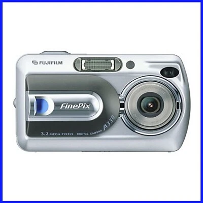 Fujifilm Finepix A330 3.2MP Compact Digital Camera - Silver - Case & Wrist Strap - Image 1 of 4