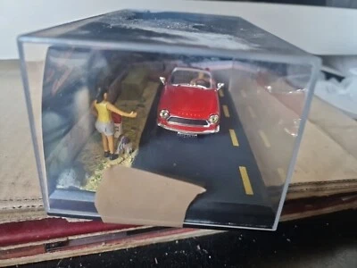Altaya La Route Bleu  Simca Oceane Etape 37 Diorama 1/43 L Auto Stoppeuse  - Photo 1/3