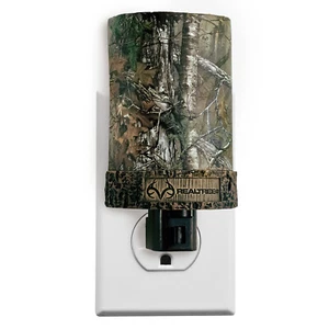 Realtree Xtra Night Light Resin Camouflage AP Faux-Wood Rustic Country Den - Picture 1 of 1