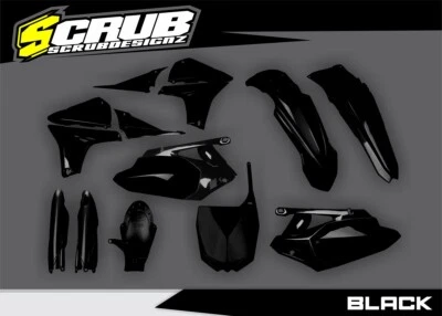 Yamaha YZ450F 2010 2011 2012 2013 Plastic kit + fork guards + shock flap - Image 1 of 4