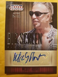 2015 Panini Americana Big Screen Signatures Mickey Rourke # BG-MR 66/99