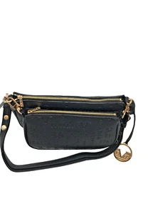 19V69 Italy by Versace Schultertasche Twin Bag Tasche Mittel Schwarz Damen Neu - Bild 1 von 10