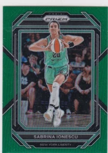 2023 Panini WNBA Prizm SP Green Refractor #50 SABRINA IONESCU-NEW YORK LIBERTY - Picture 1 of 2