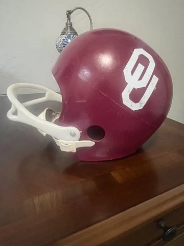 Vintage Hutch OU Sooner Football Toy Helmet Not For Contact Cover
