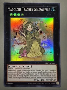 YUGIOH MADOLCHE TEACHER GLASSOUFFLE ASIA ENGLISH EDITION CR05-AE048 SUPER RARE - Picture 1 of 3