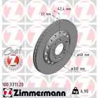 Zimmermann 2X Disco Freno Posteriore 310 Mm Auenbeluftet Per Vw Faeton 3D30