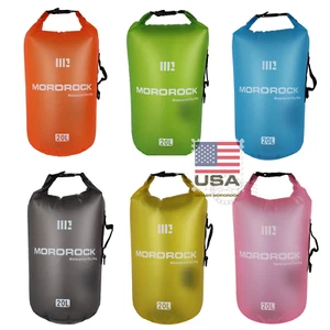 Bolsa seca impermeable Mororock 10L 15L 20L PVC translúcido pesca navegación camping - Imagen 1 de 45