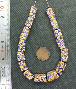 Perles Verre Murano Ancien Afrique Mali Antique Mosaic Venetian Glass Trade Bead - Imagen 1 de 3