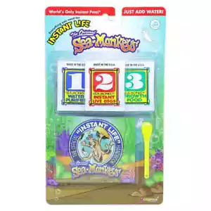 Sea Monkeys Instant Life Pack Includes Water Purifier Eggs Food & Spoon - Picture 1 of 3