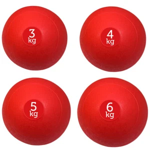 FXR Sports Red No Bounce Medicine Slam Ball Set 3kg, 4kg, 5kg & 6kg - Picture 1 of 1