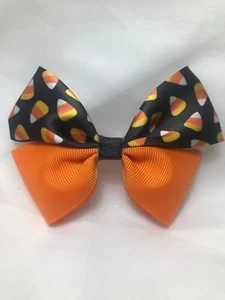 Girls Halloween Candy Hair Bow Handmade - Picture 1 of 4