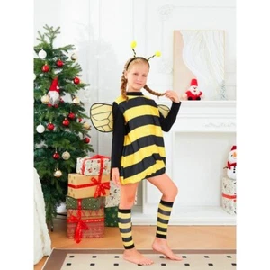 Kids Bumble Bee Costume, Wings, Child Bee Fancy Dress Or Christmas Present - Picture 1 of 5