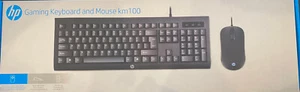 HP Wired Gaming Keyboard And Mouse combo set KM100 English - Picture 1 of 2