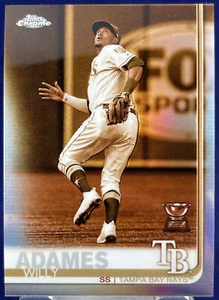 Topps Chrome 2019 WILLY ADAMES RAYS ROOKIE CUP SEPIA REFRACTOR Parallel Card - Imagen 1 de 2