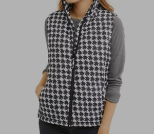 Jason Maxwell Outerwear Collection Classic Puffer Vest Women's Size Small Cat Pr - Picture 1 of 12