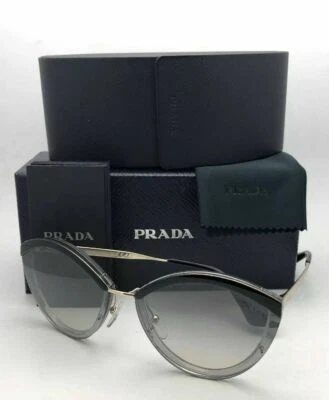 Gafas de sol PRADA CATWALK SPR 07U U43-5O0 64-14 doradas negras grises con espejo plateado Foto 1 de 4