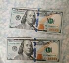 Hundred Dollar Bill Rare Low Serial Number, Serial Right Next To Each Other