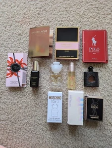 Jo Malone Scarlet Poppy YSL Black Opium Viktor Rolf Flowerbomb Mini Perfumes Lot - Picture 1 of 5