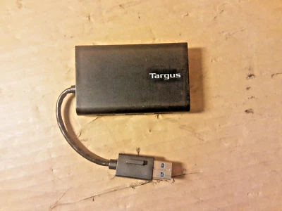 Targus ACH122EUZ USB 3.0 Hub with Gigabit Ethernet LAN 3 x USB 3.0 - Image 1 of 4
