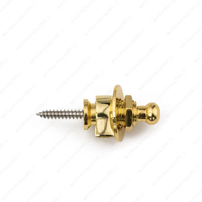 2 peças alça de guitarra trava segurança metal prendedor trava botão de metal 3 cores - Imagem 1 de 4