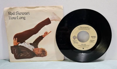 Rod Stewart- How Long 45 RPM Vinyl Record LP w/ Picture Sleeve - Image 1 of 2