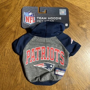 Pets First NFL Hoodie Tee Shirt for Dogs & Cats New England Patriots XS X-Small - Picture 1 of 15
