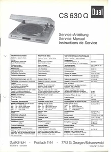 Manual de servicio dual para CS 630 Q Copy - Imagen 1 de 1