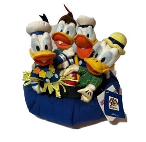 NWT Disney Store Parks Donald Duck 65th Anniversary Bean Bag Set 4 Pieces SEALED