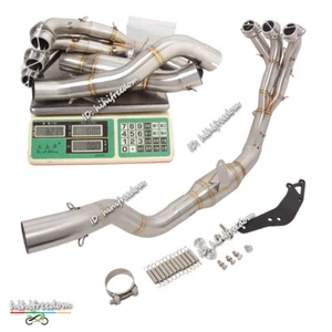 Tubo de escape delantero sin cordones para Yamaha Tracer 9/9 GT 2021-2023 acero inoxidable - Imagen 1 de 8