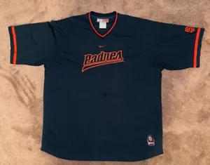 Nike San Diego Padres Mens Size XXL Shirt Blue & Orange Vintage Y2K - Picture 1 of 5