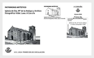 spain 2024 espagne Church Santa María De La Atalaia Vidal Photographic 1v FDC - Picture 1 of 1