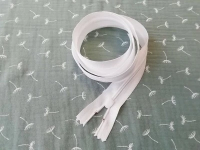 Reißverschluss für Bettwäsche und Kissen von 40 cm bis 155 cm Plaste unteilbar - Bild 1 von 2