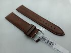 New Quality 22mm Genuine Leather Brown Levy Piuma Watch Strap K229