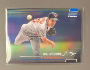 2022 Topps Stadium Club Chrome #303 Mike Mussina Blue /199 HOF - Picture 1 of 1