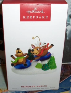 2023 Hallmark Ornaments - REINDEER ANTICS - New in Box Free Shipping - Picture 1 of 2