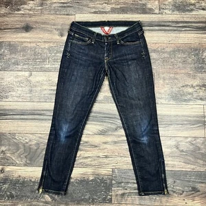 Lucky Brand Zoe Skinny Ankle Crop Women's Size 4 27x24 Dark Wash Jeans - Picture 1 of 9
