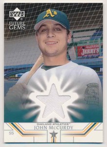 2002 Upper Deck Future Gems John McCurdy Jersey Oakland Athletics #71