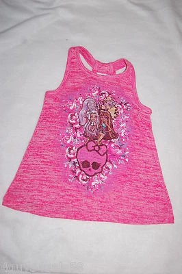 Niñas Camiseta sin mangas ROSA MONSTER HIGH ESPALDA DEPORTIVA SUÉTER Calce Suelto Acampanado XL 14-16 Foto 1 de 2