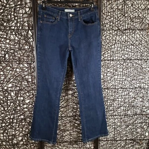 LEVI'S RED TAB 515 WOMENS ZIPPER FLY BOOTCUT JEANS SZ. 6 SHORT DARK WASH - Picture 1 of 10