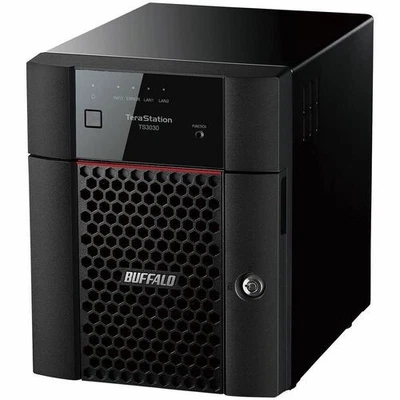 BUFFALO TeraStation 3430DN 4-Bay Secure SMB Desktop NAS 8TB (4x2TB) with Hard Dr - Image 1 of 4