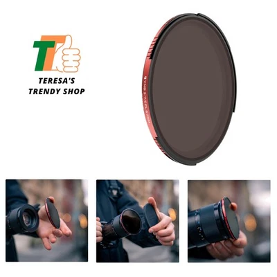 67mm Threaded Hybrid Variable ND/CPL Filter 3 to 7 Stop – Ideal for Cinematic... - Image 1 of 4