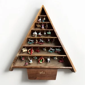 1988 Hallmark Keepsake Shadow Box Memory Tree Mini Christmas Ornament Display - Picture 1 of 23