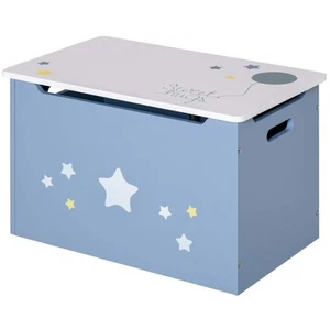 Kids Wooden Toy Box Children Storage Chest Organiser Side Handle Safety - Picture 1 of 5