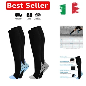 YLK 2 PAIA Calze Compressione Graduata Uomo E Donna 20-30mmHg per Sportive, R... - Foto 1 di 9